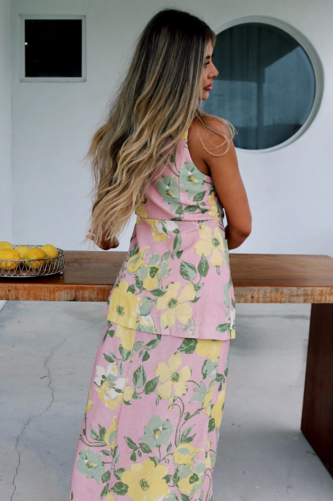 Selene Skirt Set - Lemon Tree Blush