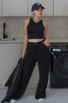 Classic High Waisted Trousers in Black, Scarlette The Label, an online fashion boutique for women.